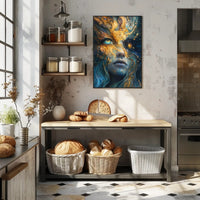 Cosmic Surrealism Abstract Artistic Poster