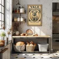 Yale Bulldogs For Old Time Poster