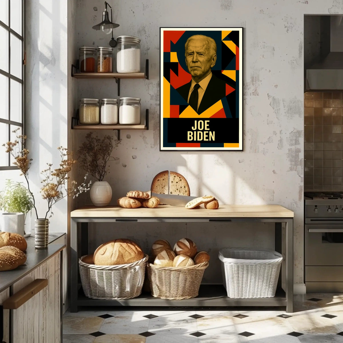 Joe Biden 46th President of the United States Abstract Pop Poster