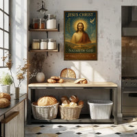 Jesus Christ Faith-Inspired Art: Motivational or Quote Poster