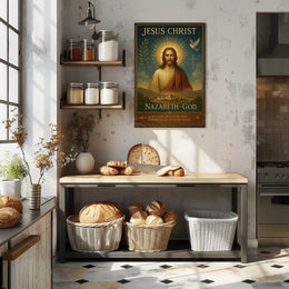 Jesus Christ Faith-Inspired Art: Motivational or Quote Poster