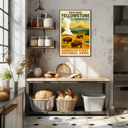 Explore Yellowstone Poster PosterGoat
