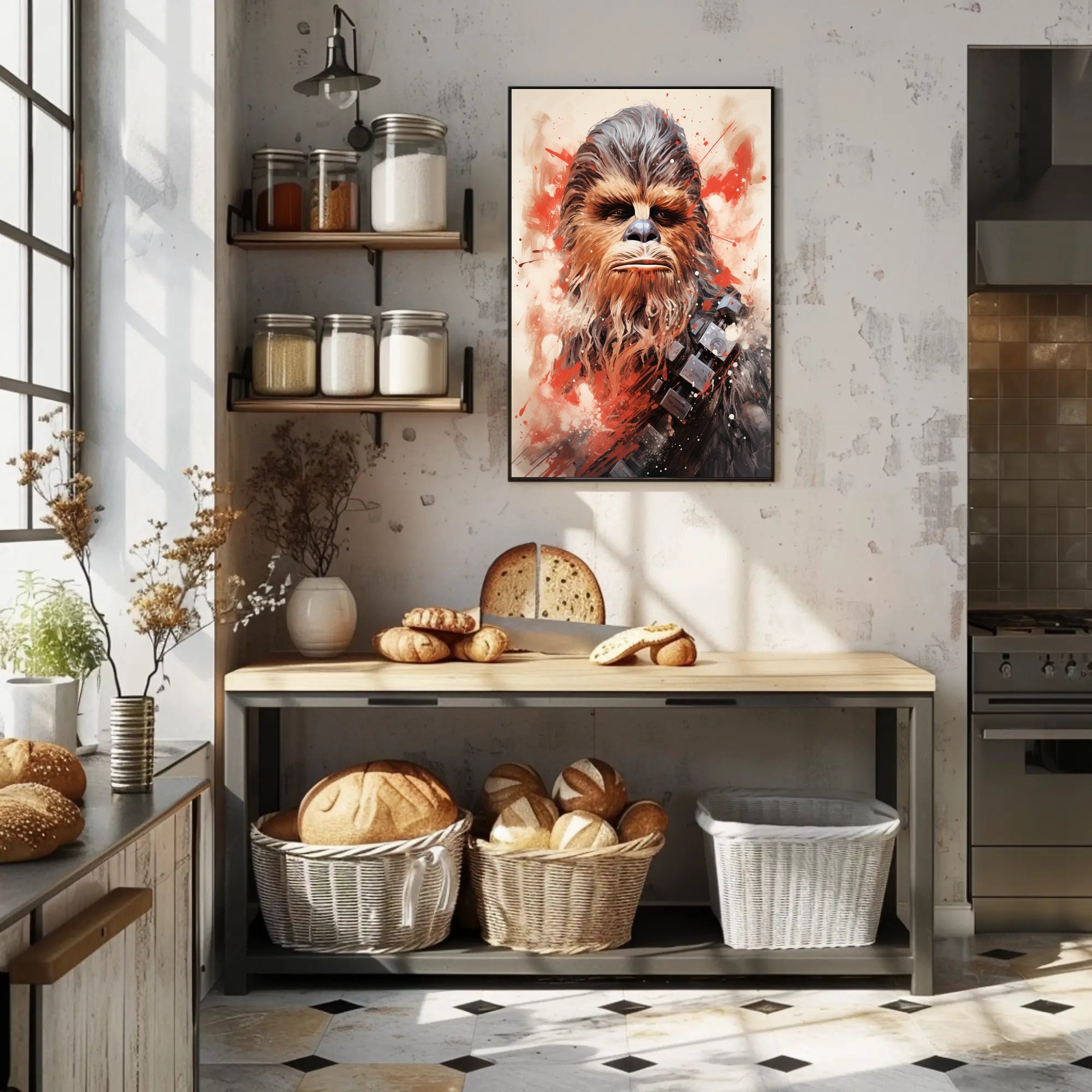 Galactic Warrior Portrait Poster