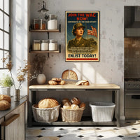 Enlist in the Women's Army Corps Poster