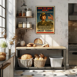 Enlist in the Women's Army Corps Poster