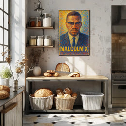 Malcolm X A Vision In Color Poster