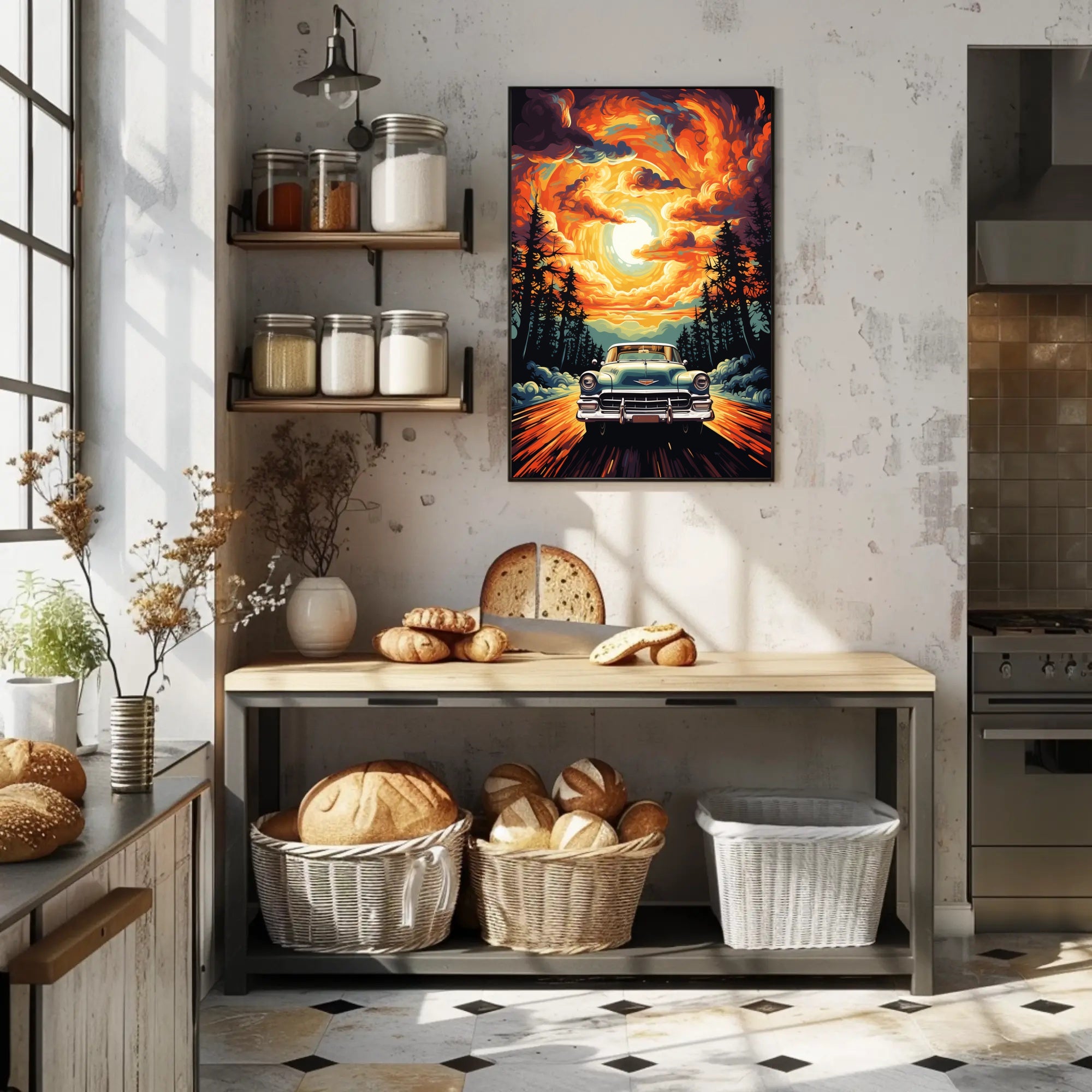 Journey Through The Fiery Skies Poster