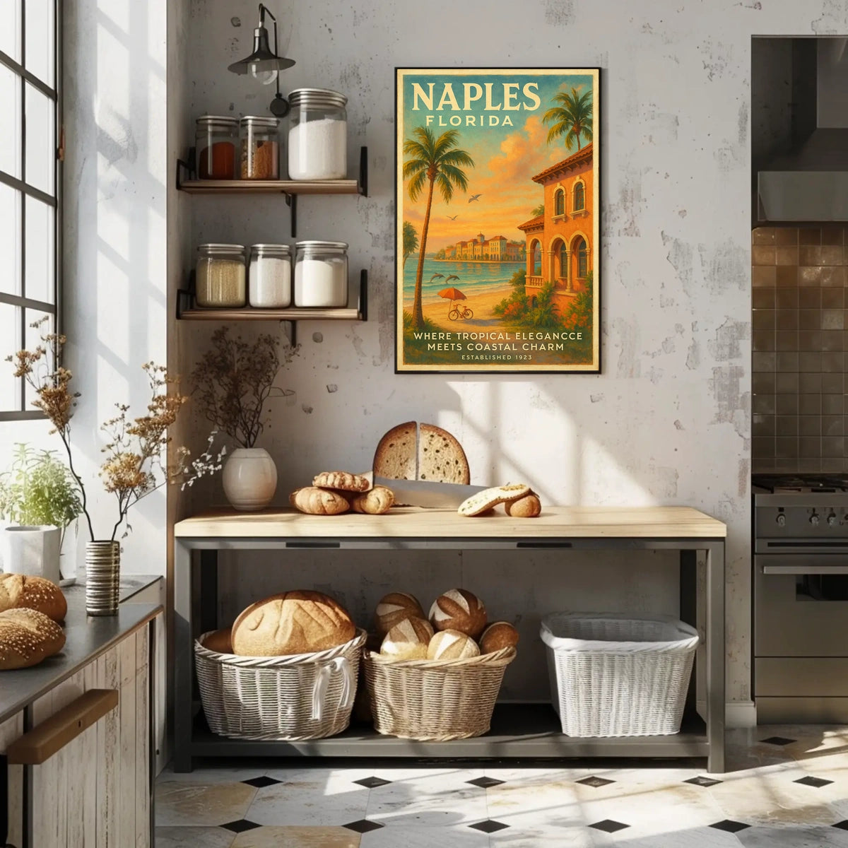 Naples, Florida Tropical Elegance Poster