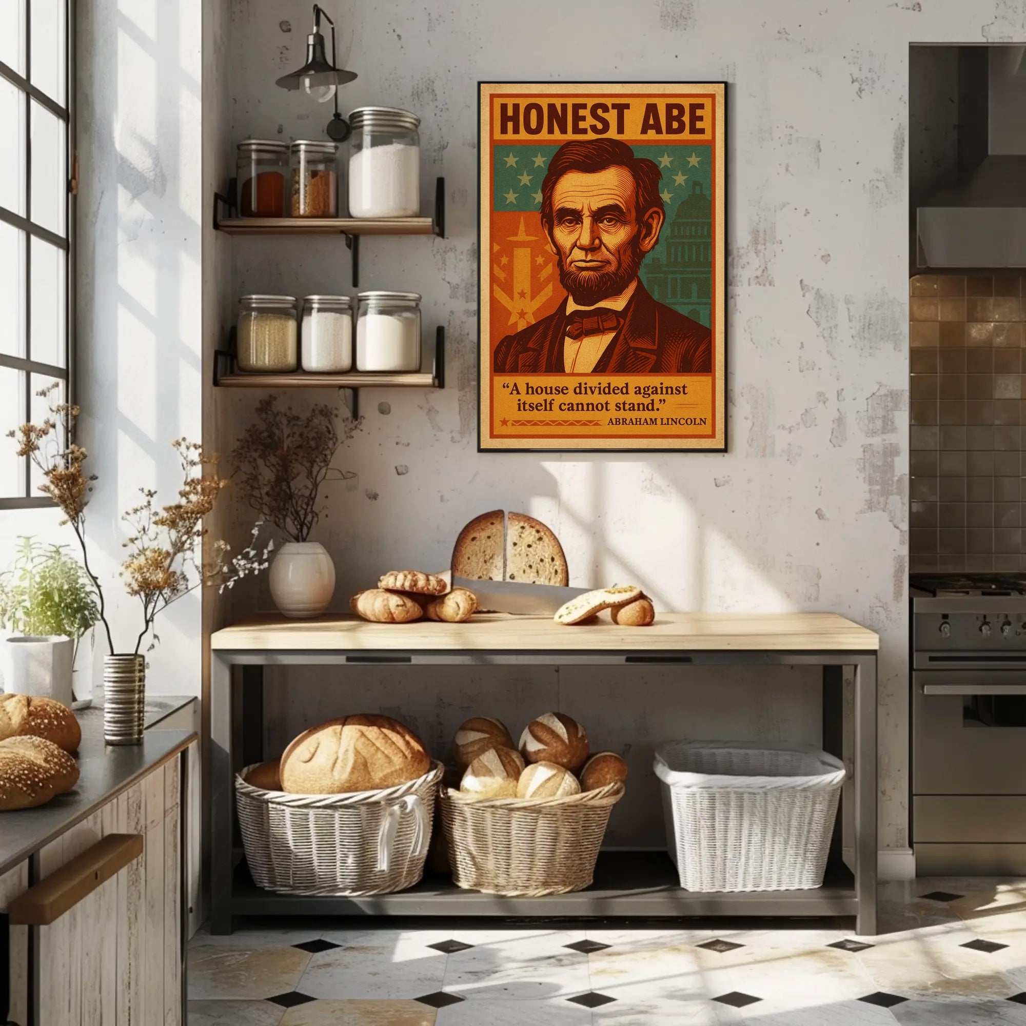 Abraham Lincoln "Honest Abe" Poster PosterGoat
