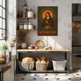 Saint Frances Of Rome Poster