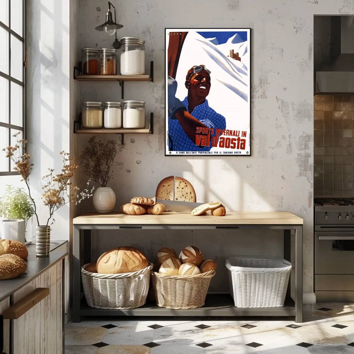 Winter Sports In Val DAosta Poster