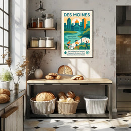 Des Moines Where Urban Meets Nature Poster