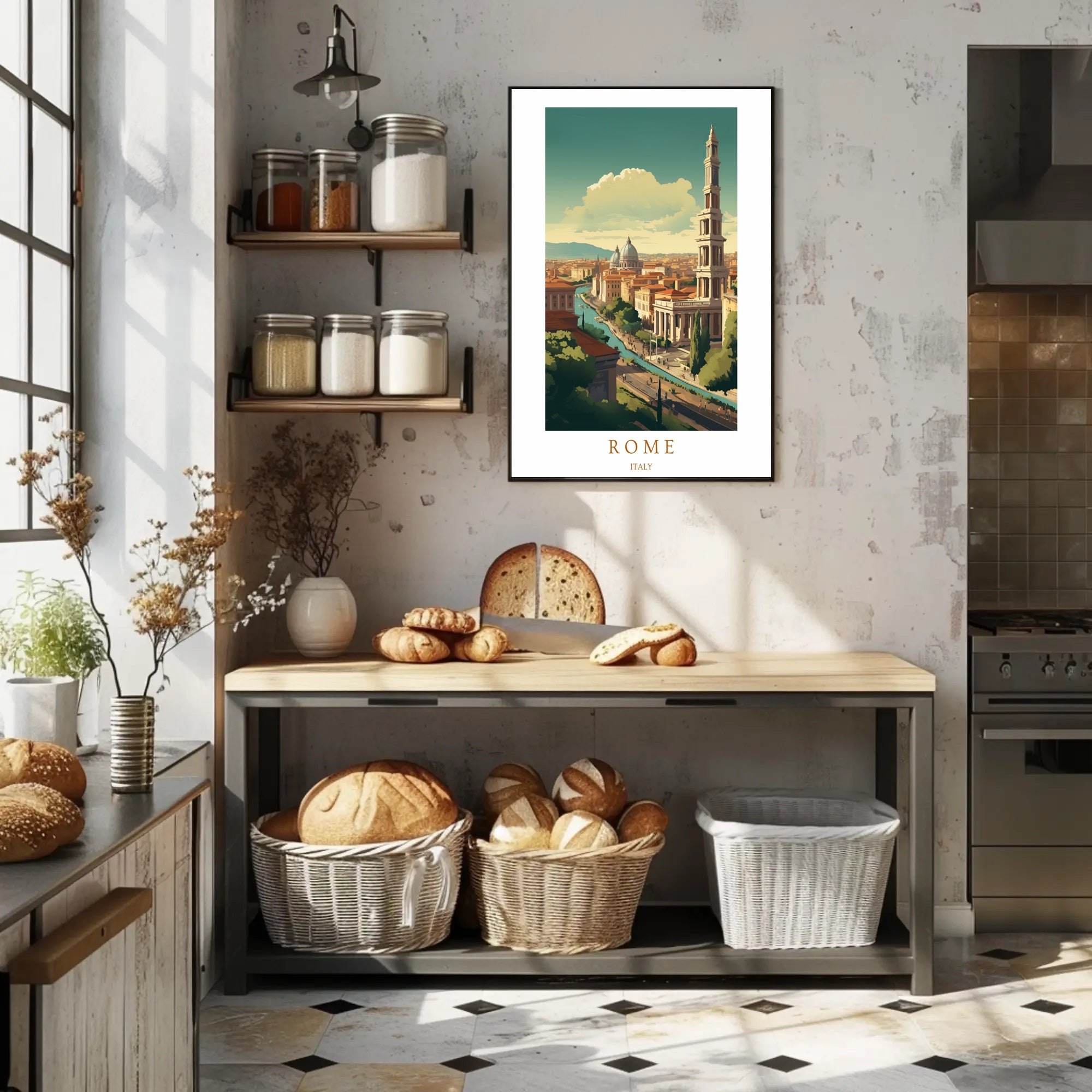 Scenic View of Rome Poster PosterGoat