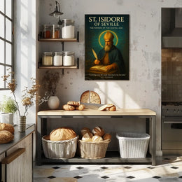 St. Isidore: Digital Age Patron Educational Poster