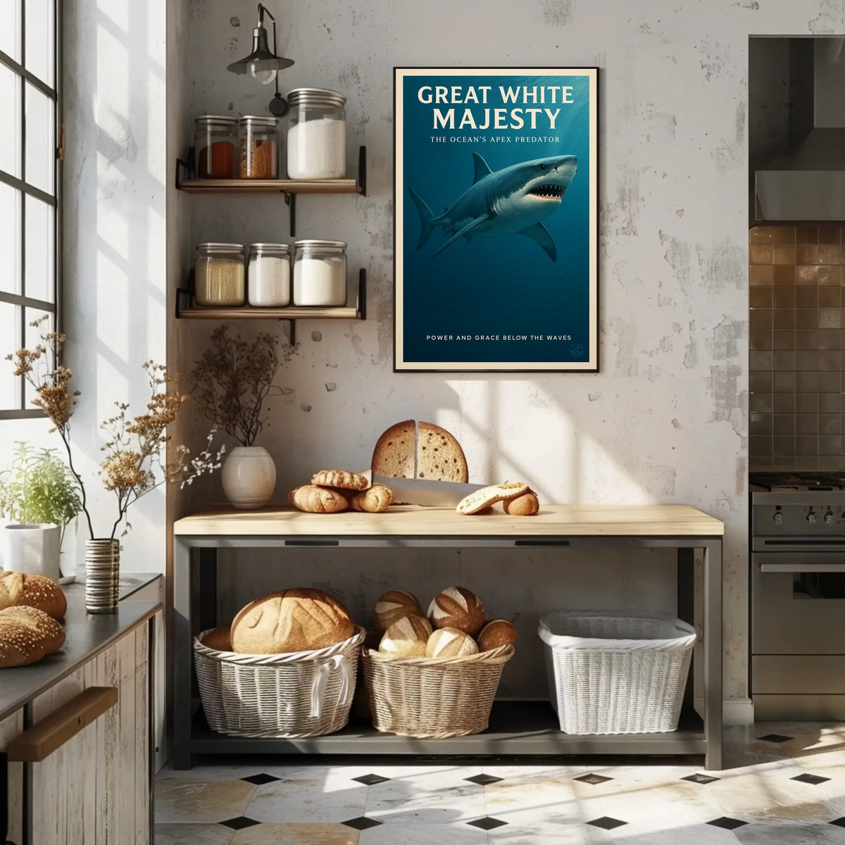 Great White Majesty Poster