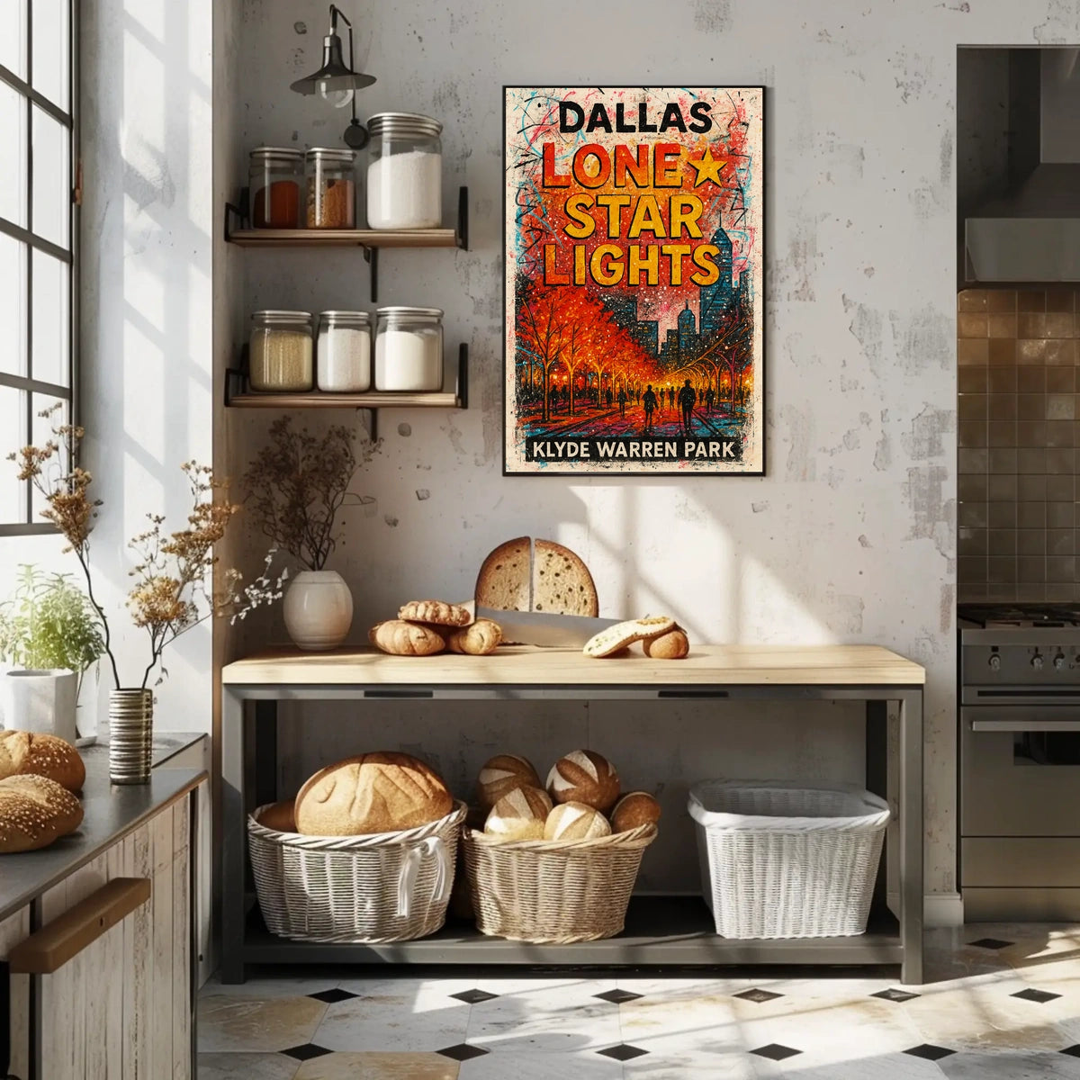 Dallas Lone Star Lights Poster