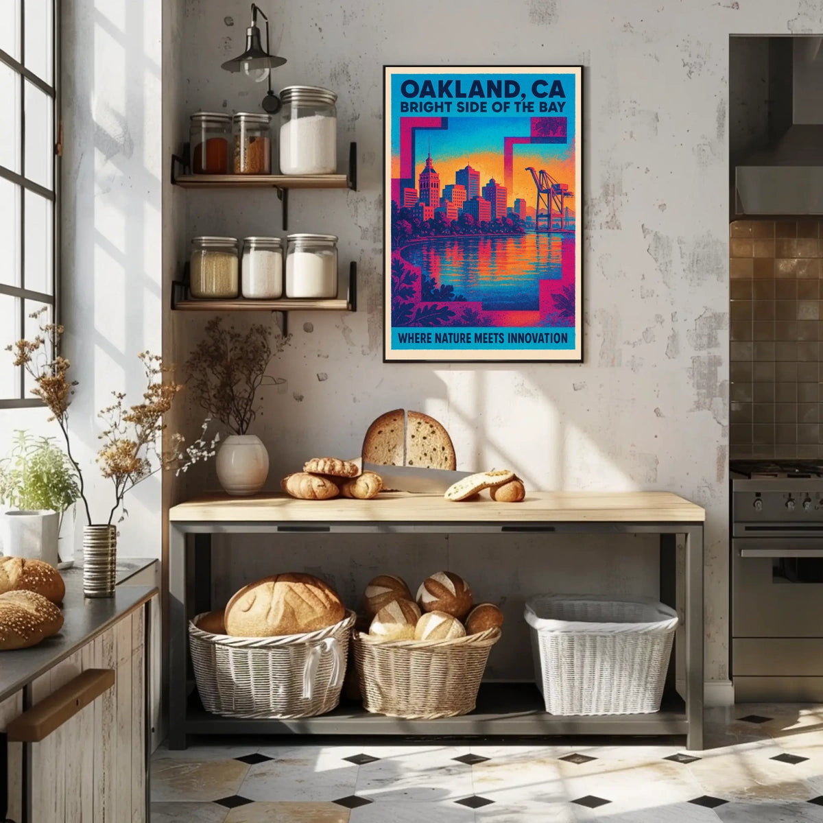 Oakland Bright Side Of The Bay Poster