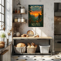 Acadia National Park Sunset Adventure National Park Poster