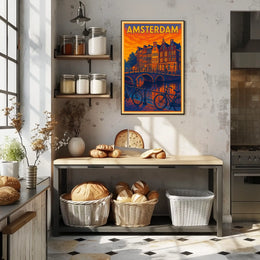 Amsterdam Evening Glow Poster