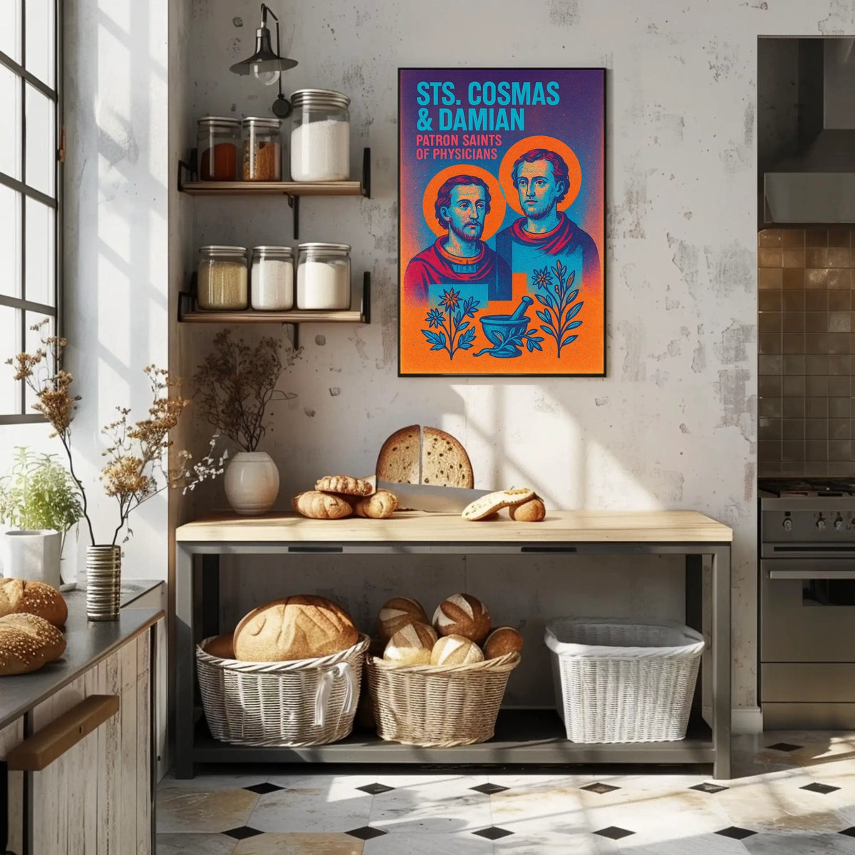 Sts. Cosmas Damian Patron Saints of Physicians Poster