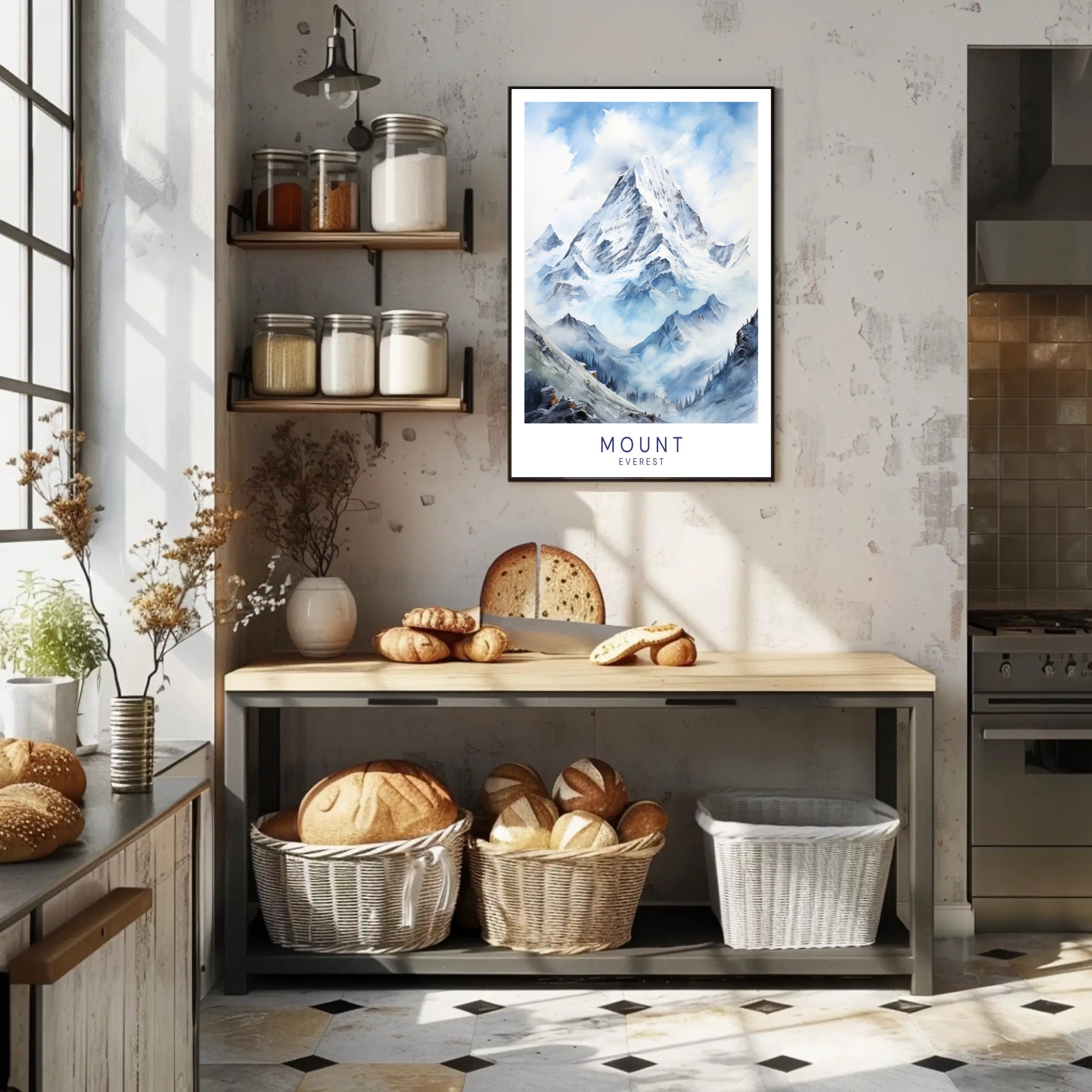 Mount Everest Adventure Art Travel Poster PosterGoat