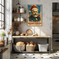 Benjamin Harrison 23rd President of the United States Christmas SeriesPoster