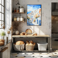 Santorini Serenity Poster