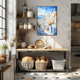 Santorini Serenity Poster