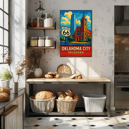 Oklahoma City Route 66 Poster