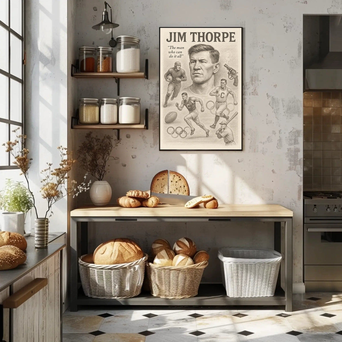 Jim Thorpe Legendary Sports Icon Jim Thorpe Poster