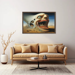 Surreal Desert Giant Sci-Fi Poster