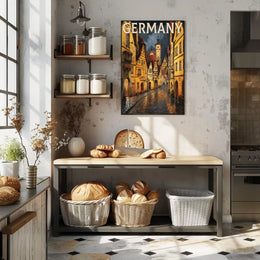 Charming Streets of Germany Poster