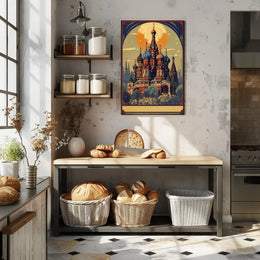 Enchanted Cathedral at Dusk Poster