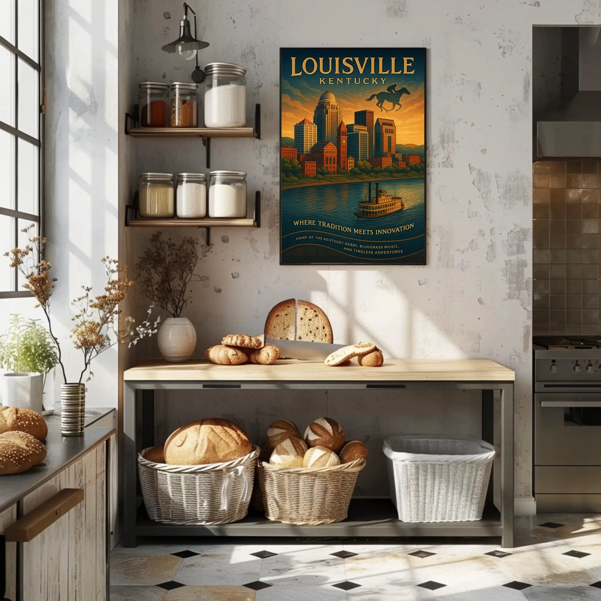 Louisville, Kentucky Where Tradition Meets Innovation Poster
