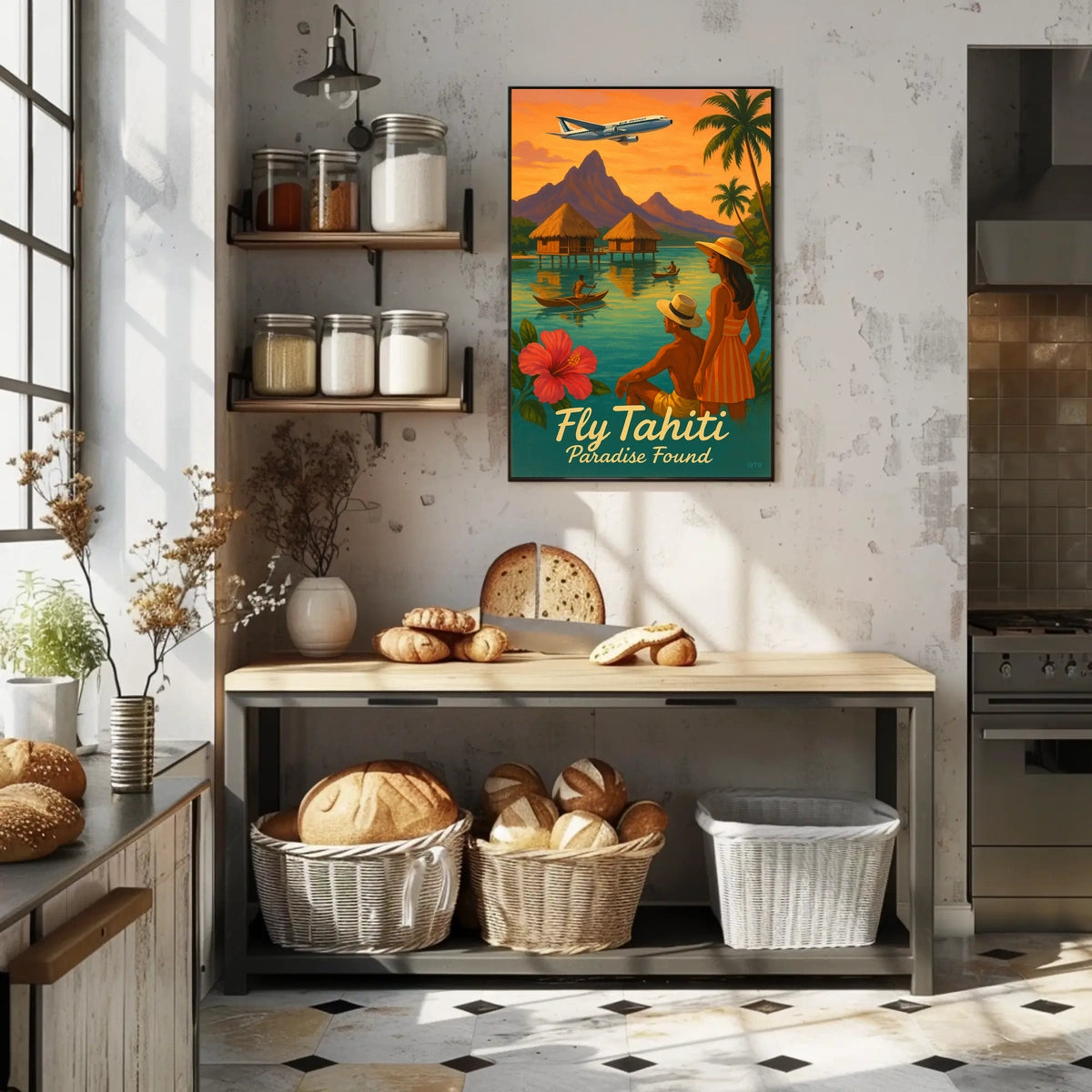 Fly Tahiti Paradise Found Poster