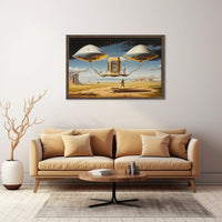 Surreal Futuristic Structure in Desert Landscape Futuristic Sci-Fi Poster
