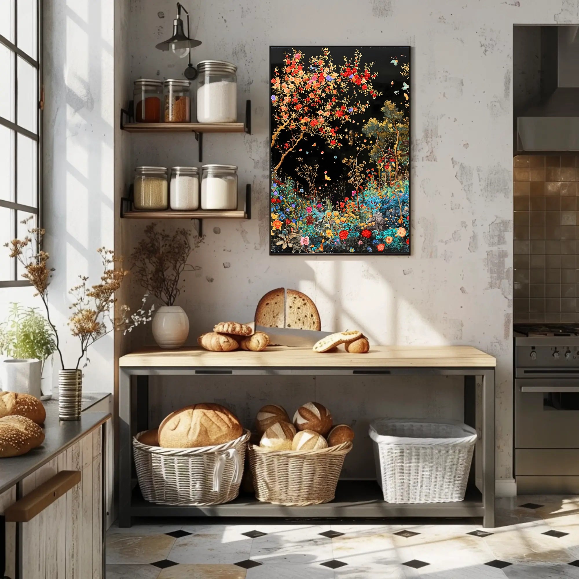 Enchanting Garden Scene: Cultural or Heritage Poster