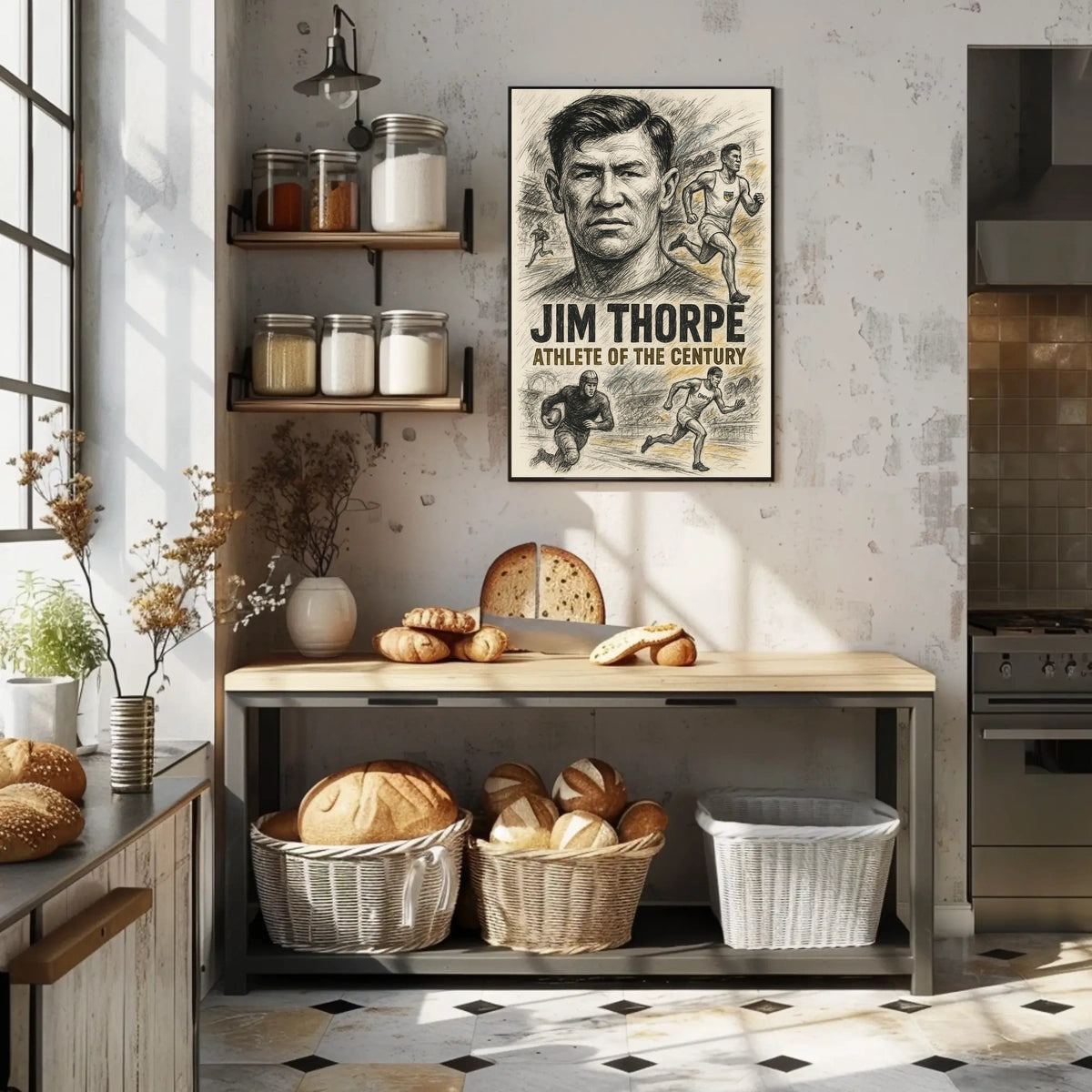 Jim Thorpe Legendary Athlete Poster