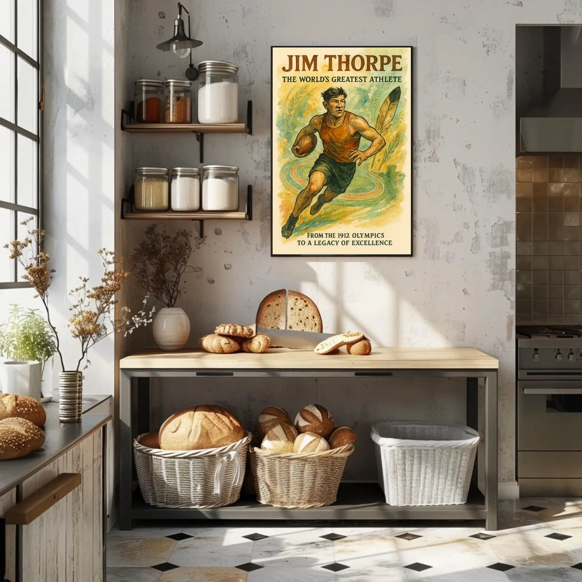 Jim Thorpe Icon of Athletic Excellence Jim Thorpe Poster