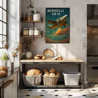 Burnelli UB-14 Vintage Aviation Poster Art 1939