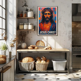 Jesus Christ Artistic Portrait Poster