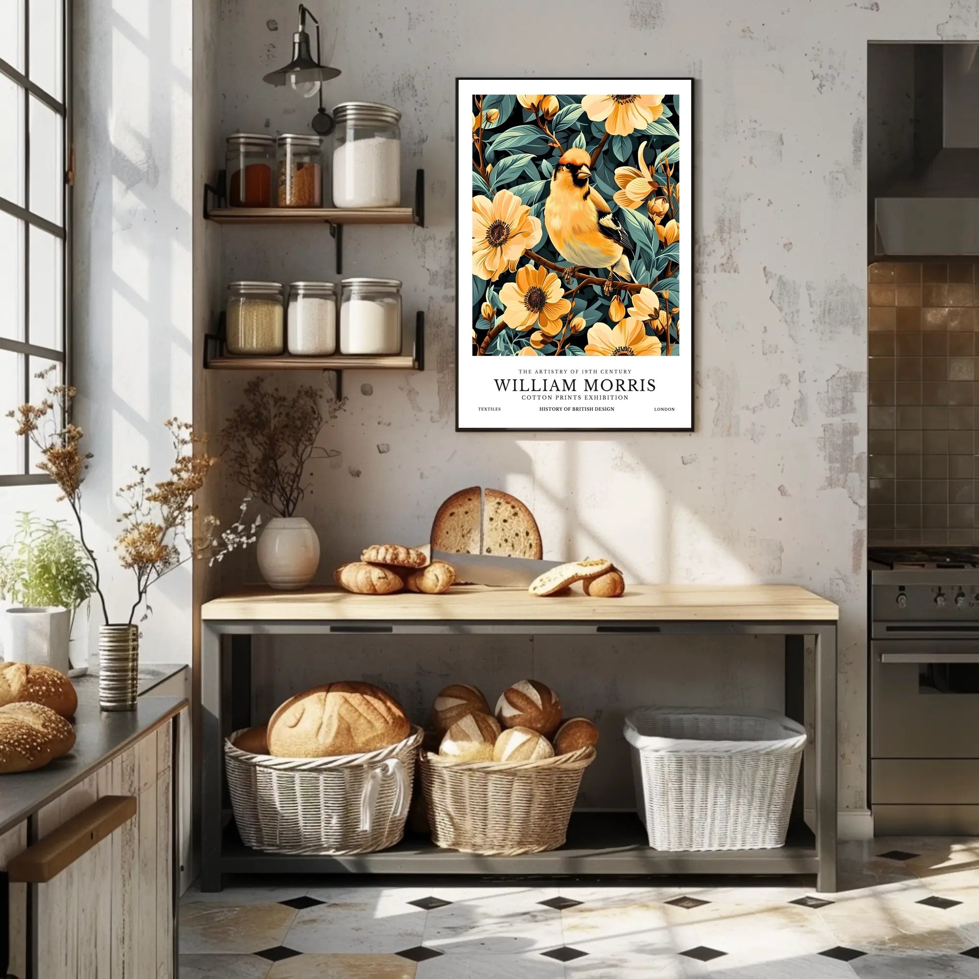 William Morris Vintage Botanical Art Cultural or Heritage Poster