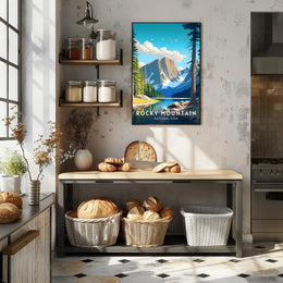 Rocky Mountain Scenic Poster National Park Print