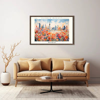Dubai’s Vibrant Flower Market Urban or Cityscape Poster