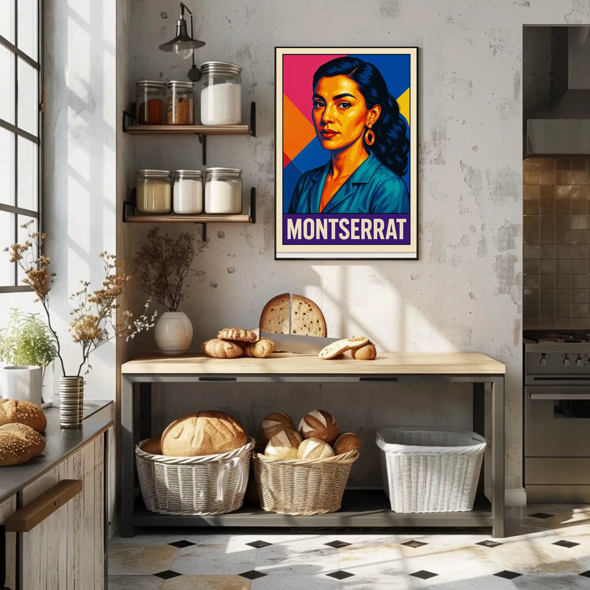 Montserrat Vibrant Portrait Poster