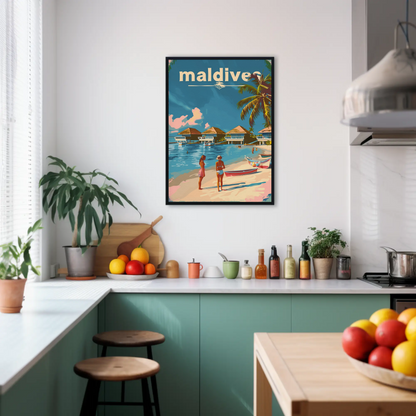 Maldives Tropical Paradise Poster