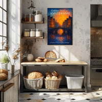 Golden Hour in Amsterdam Poster