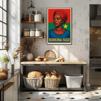 Burkina Faso Cultural Portrait Poster
