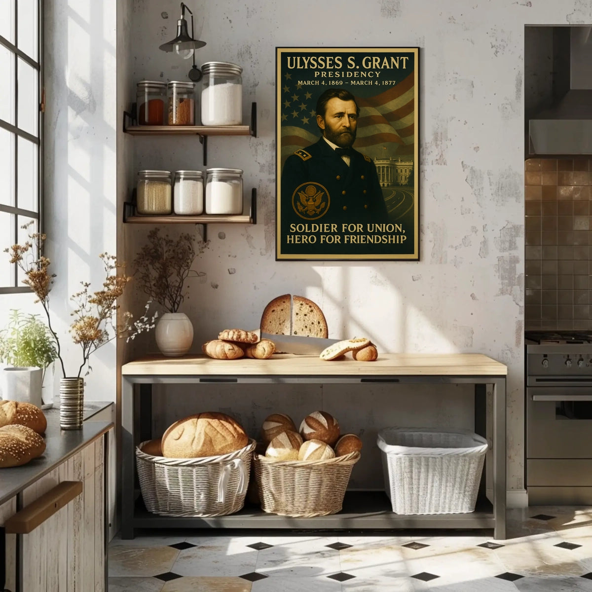 Ulysses S. Grant Presidential Historical Poster