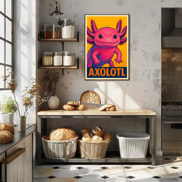 Axolotl Pop Art Poster